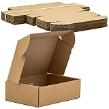 Cajas Automontables 22.5x15x7 cms (Pack 25, Marrón)