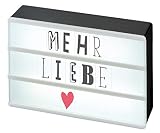 Moses. 63105, Happy Me LED caja de luz con Mini puerto USB, Con 120 letras, números y símbolos, plástico, Negro, 10.5 x 15.0 x 4.0 cm