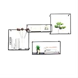 Hui Ding Estante De Pared De Hierro Forjado Creativo De Celosía De Pared TV Colgante De Pared Decoración De La Pared