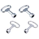 Lsydgn Llave gas triangular Llaves triangulares metal Llave la caja del contador gas Llave de la caja del contador agua Llave cuadro eléctrico para panel eléctrico radiador gas-agua-contador eléctrico