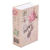 Caja de Seguridad para Libros Secretos con Cerradura de combinación, Caja de Almacenamiento Segura portátil para Libros Secretos Ocultos para Dinero, Documentos de joyería o Objetos de Valor(Rosa)