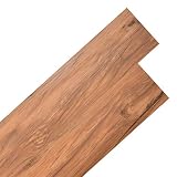 vidaXL 36x Lama de Suelo Baldosa Loseta Tarima Flotante Azulejo Salón Antiestático Ignífugo Impermeable Antideslizante 5,02 m² PVC 2mm Olmo Natural