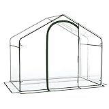 Outsunny Invernadero Transparente de Jardín Vivero Casero Plantas 180x105x150cm Marco Acero Jardinería Invernadero