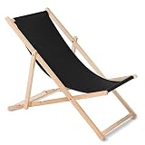 GreenBlue Tumbona k06 Plegable, Color Negro, 118 x 59 x 8 cm
