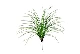 artplants.de Carrizo Artificial Elias con Vara de Ajuste, Tallos Verdes, 55cm - Carrizo sintético - Planta Decorativa