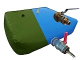 Depósito de Alta Capacidad. Escoge Volumen Desde 1000l, 2000l, 5000l, hasta 10000 litros. Tanque de Agua de Lluvia Flexible para riego (Válvula estándar + adaptadores, 750L)