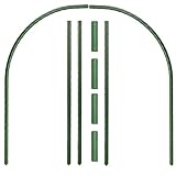 MOOVGTP Paquete de 4 aros de invernadero, 34.6 x 36 pulgadas, desmontables, sin óxido, para túnel de cultivo, marco de soporte para jardín, cubierta de fila, malla de tela