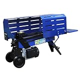 T-Mech Cortador de Troncos 5T Motor Eléctrico 2000W para Cortar Madera con Doble Cuchilla | 370mm Longitud Máxima del Tronco