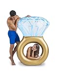 BigMouth Inc – Flotador Hinchable Bling Ring Anillo Gigante – Inflable Colchoneta Piscina Playa