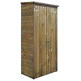 vidaXL Caseta Herramientas Jardín Madera Pino 253x80x170 cm Casetilla Patio Terraza