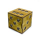 Secret Box Dice Box Rompecabezas de Madera. Caja Secreta Japonesa de Nivel 4. Juego de Ingenio. Caja de Seguridad para Tesoro de 10 x 10 x 10 cm