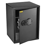 HomeSafe HV50E Caja Fuerte Electrónica 50x35x35cm (HxWxD), Negro Satén de Carbón