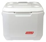 Coleman Marine Xtreme 50 Qt con Ruedas (47 L) Nevera Rígida, Blanco, Única