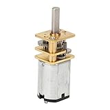 GA12-N20 Motor de engranaje DC 3V Reductor de Alta Torsión de Bajo Ruido 15-1000RPM, Con Caja de Engranajes de Metal Motorreductor De Engranajes Para Equipo Eléctrico De Ventilador(100RPM)