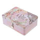 cabilock Caja de Almacenamiento de Hojalata con Candado Lata de Estaño de Estilo Retro Chocolate Caramelo Té Café Cosméticos Joyas Fotos Caja de Regalo Lata para Hada de Cocina Casera