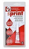 Sprint 607-38 Adhesivo instantáneo de cianoacrilato, uniones rápidas y súper Resistentes en Segundos. Plástico, Caucho, Goma, Metales, Porcelana. Máxima Resistencia. Tubo 3g