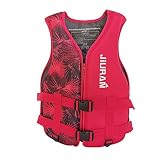 Bolange Chaleco Salvavidas, Chaleco de Ayuda a la flotabilidad Chaleco Salvavidas de Neopreno para natación para niños y Adultos, Chaleco Flotador para Kayak Pesca Surf Buceo Deporte acuático