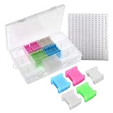 YIXISI 150 Piezas Bobinas de Hilo de Plástico Colores, Caja Organizadora de Hilo de Bordar, con Caja de Almacenamiento e Pegatinas de Números, para Bordar Coser Artesanal DIY