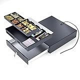 Acropaq Cajón automático con RJ11 para impresora POS, caja registradora, 41 x 41 cm, color negro (AC424RJ)