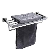 TURS 19 Pulgadas Baño Toalla Estante Almacenamiento Organizador Suspensión Estantes de la Toalla Acero Inoxidable Montaje en Pared, Pulido, Q7008P-50CM