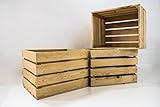 Set 3 Cajas Grandes Naturales Sam, Madera, Decoración,Almacenamiento, Beige, 50x40x30cm. Incluye Imán Personalizable de Regalo. …