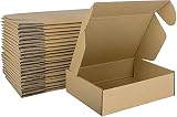HORLIMER 17,8x12,7x5,1 cm Cajas de Carton con Tapa para Envios de Paquete, 25 Pack, Cajitas de Papel Kraft para Regalo o Embalaje, Marrón