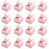 Dilightnews 50 Piezas Caja Favor de Boda Mariposa, Caja de Caramelos Mariposa, Cajas de Dulces de Papel Rosa, Para la Baby Shower Boda Cumpleaños Fiesta de Bienvenida Bebé Sagrada Comunión