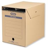 Elba Standard 83525 - Caja archivadora para colgar (archivado sistemático con sistema de lengüetas, 6 unidades), color marrón