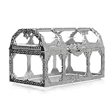 LNIMIKIY Caja de joyería transparente con gemas para guardar tesoros, coleccionables, caja de cristal para caramelos, piratas, para escritorio, maquillaje, hogar, mini baratija