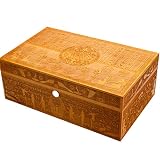 SYHSZY Humidores Humidores Caja De Puros Tallada A Mano Humidor Puros Portatil De Lujo Humidificador De Cigarros, Accesorios para Puros para Hombres Tiene Capacidad para 75 Puros