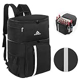 Brace Master Mochila Térmica,Mochila Nevera,Bolsa térmica, Mochila Portatil de Ligera, Impermeable, para Comida Almuerzo, Playa,Trabajo,Picnic,Camping,Negro