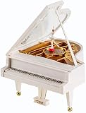 CDIYTOOL Caja de música de piano bailarina, bailarina musical auto mecánica piano ballet bailarina caja de música para niñas encantadora decoración regalo coleccionistas ornamento vintage caja musical