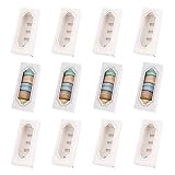 12 piezas Cajas de Macaron, Contenedores de Macarons con ventana transparente Cajas de embalaje de macarrones Cajas de panadería para galletas Postres Donut Cupcakes Muffins (5 cavity)