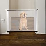 U-picks - Puerta mágica para mascotas o bebés, plegable y portátil, ideal para perros o gatos, en escaleras en interiores y exteriores, 110 x 72 cm