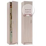HABITMOBEL Armario Multiusos Roble 180 4 Huecos Almacenamiento Plus