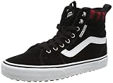 Vans Filmore Hi Vansguard, Zapatillas Hombre, Suede Black Red Plaid, 42 EU