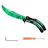 Nuevo CsGo Herramientas De Entrenamiento De Seguridad|El Entrenador De Acero Inoxidable|Ejercicios de Cuchillo(Nuevo Verde)