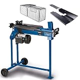 scheppach Cortador de leña, eléctrico de liegend, HL760LS, 230 V + soporte, fuerza de corte de 7 toneladas, longitud de corte de 520 mm, potencia de 2200 W
