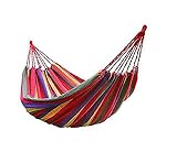 BeiLan Acampar Hamaca de Lona a Rayas balanceo Cama portátil al Aire Libre con Mochila de Viaje jardín Patio Playa Yard Ocio hamacas Ultraligero con Bolsa 190 * 150cm
