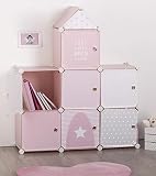 Atmosphera 83611 Almacenamiento Infantil Pink Castle, Poliuretano, Neutro, L. 94,5 x l. 109 x H. 32 cm