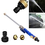 EisEyen Washer - Boquilla de Alta presión para fijación de mangueras de Agua para Lavado de Coches, riego de jardín y césped, terrazas, aceras, trastero y Garaje