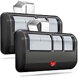 Baaly Puerta de garaje ÖFfner, mando a distancia, universal, repuesto para LiftMaster Chamberlain Craftsman, 3 botones, mando a distancia con clip de visera