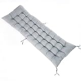 Cojín de banco ultra suave y cómodo, cojín grueso antideslizante para asiento de banco, alfombrilla de silla de algodón puro duradero para sofá de madera o silla de jardín de hierro