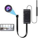 Mini Cámara, HD 1080P Cámara Inalámbrica WiFi Cámara de Vigilancia de Seguridad con Detección de Movimiento Monitoreo en Tiempo Real para el Hogar y la Oficina （9 Tapas de Lentes）