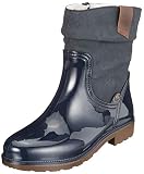 Rieker P9060, Botas de Agua Mujer, Azul (Navy/Testadimoro/Atlantic/Kastanie 14), 37 EU