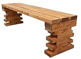 TOTAL WOOD 2012 Banco de Madera para jardín Interior Exterior 150x38.5x40H Disponible TANBIEN A Medida