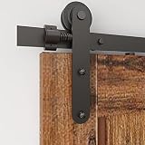 CCJH 152cm/5FT Herrajes Puertas Correderas Kit de Accesorios para Puertas Corredizas de Granero (Estilo de Línea)