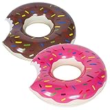 WENTS Donut Anillo de natación Inflable Flotador Gigante Buñuelo Piscina, Verano natación Anillos, Agua Pool Float Juguetes inflables para Adultos y niños 2pcs