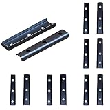 KAIISSA 6 Pares de Soportes de Fijación de Pared de Panel de Cabecera Ocultos, Conector de Muebles de Colgadores de Pared Entrelazados, Conector de Muebles de Sofá, Cama, Muebles