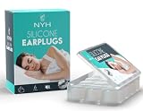 NYH - 12 Tapones Oidos para Dormir de Silicona. Earplugs antironquidos. Tapones para ruidos, dormir, nadar y estudiar. Cancelación de ruidos exterior y ronquidos. Tapones oidos ruido dormir